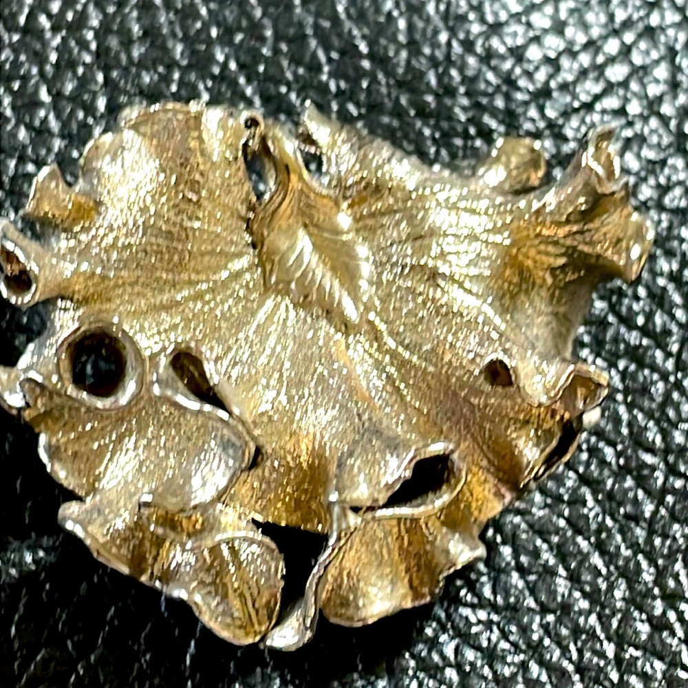 Silver Dipped Leaf Pendant - image 1